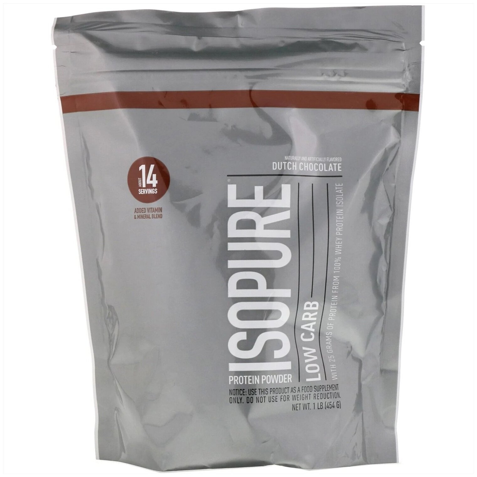 Сывороточный протеин Изолят, Isopure Low Carb Protein, 908г (Шоколад) / Белок без лактозы для похудения и набора мышечной массы, мужчин и женщин