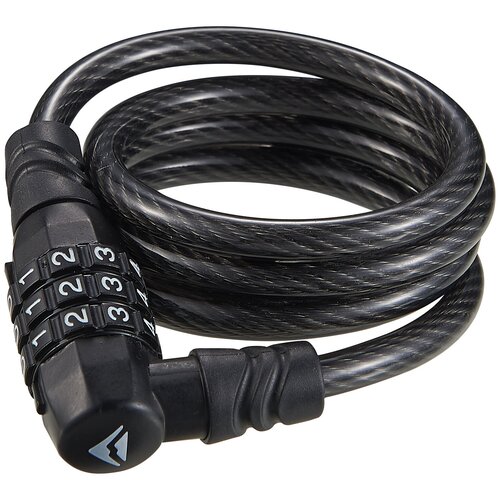 Замок противоугонный Merida 3 Digits Combination Cable Lock 90см*8мм, 220гр. Black/White(2134002606)