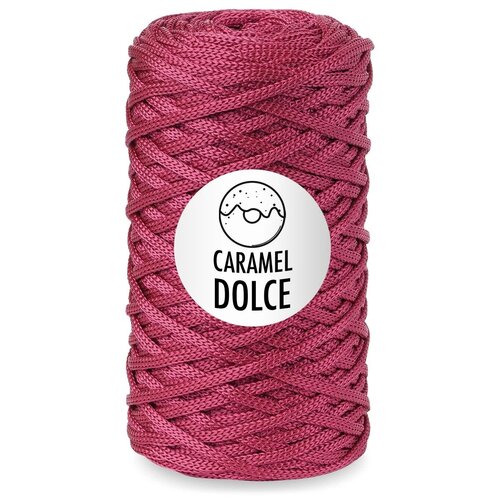 Нить вязальная Caramel DOLCE Caramel, 200 г, 100 м, 1 шт., вишня 100 м