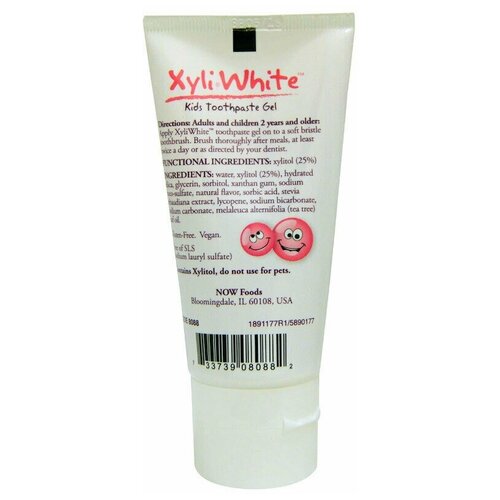 NOW Детская зубная гель-паста Xyli∙White 85 гр (NOW) Жевательная резинка