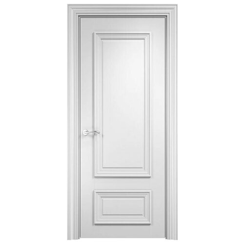 Межкомнатная дверь Нормандия ДГ, эмаль белая 2000*900.Комплект (полотно,коробка,наличник)