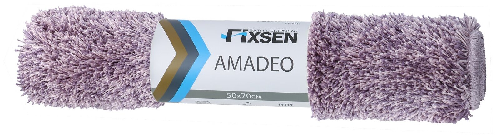 Коврик для ванной Fixsen Amadeo FX-3001P фиолетовый 50х70 см. - фотография № 2