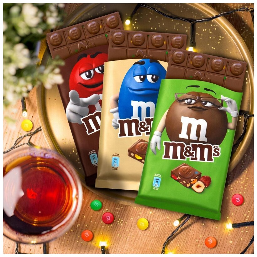 Молочный шоколад M&M’s® с миндалем и разноцветным драже 122 гр - фотография № 8