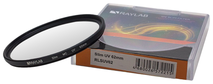 Фильтр защитный ультрафиолетовый RayLab UV Slim 62mm