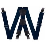 Подтяжки для брюк большого размера (4 см, 4 клипсы, Синий) 54161 - изображение
