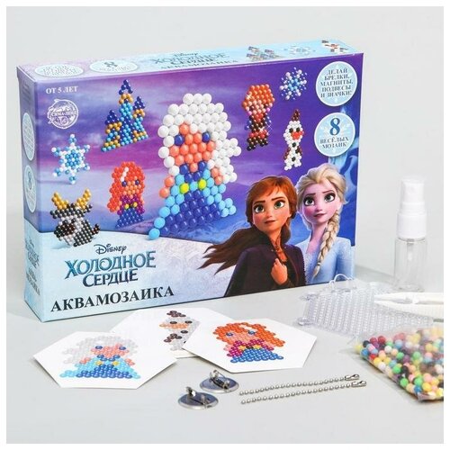 игр набр холодное сердце2 5 фигурок Аквамозаика Frozen, Холодное сердце, 8 фигурок