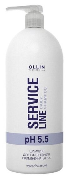 Шампунь для волос Ollin Professional Service Line Daily Shampoo для ежедневного применения рН 5.5, 1 л