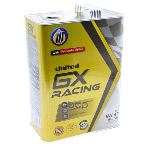 Моторное масло United GX Racing 5W-40 SN/CF 1л