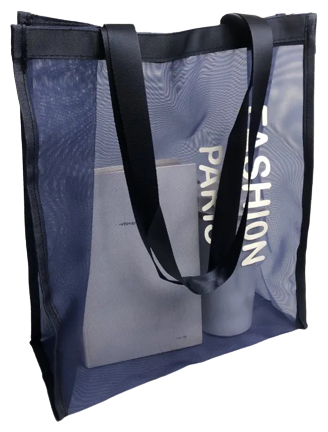 Сумка шоппер хозяйственная для вещей, для покупок / женская пляжная сумка Homium Comfort, синий, размер 35*30см - фотография № 1