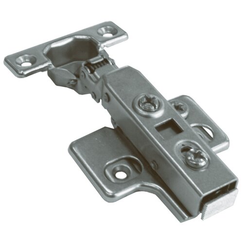 Петля для накладных дверок mini с доводчиком регулируемой пластиной Диаметр чашечки 26 мм Clip-On 2 шт 400₽