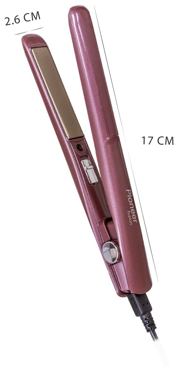 Стайлер для выпрямления волос HS-1014R Pioneer с USB, индикацией питания и керамическими пластинами 60х13 мм, 12 Вт - фотография № 6