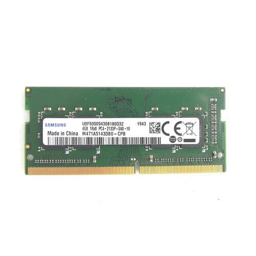 Оперативная память Samsung DDR4 4 ГБ 1Rx8 2133 MHz SO-DIMM PC4-2133P-SA0-10