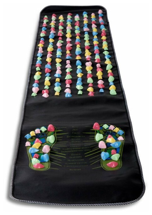 Дорожка массажная с цветными камнями Foot Massage Mat