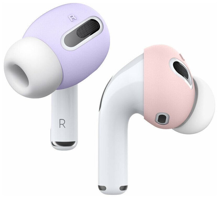 Elago для AirPods Pro накладки на наушники Ear tips Cover Pink/Lavender