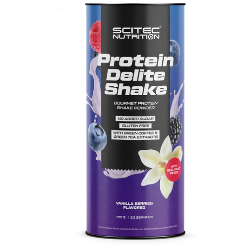 Scitec Nutrition Protein Delite Shake 700 гр, ваниль-ягоды концентрат без сахара naturmed галега и створки фасоли 100 мл