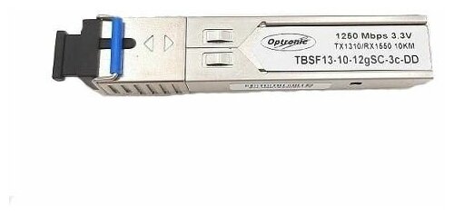 Optronic TBSF13-10-12gSC-3c-DD Модуль SFP WDM трансивер 1.25Гбит/с 1310/1550нм 10км DDM