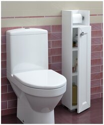Шкафы для ванной, REGENT style, ПШГранд 1 дверь, белый, правый, 95*20*19
