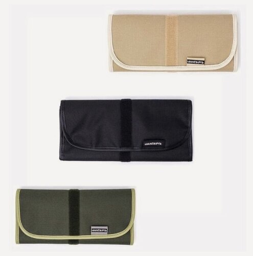 Изображение товара Набор кистей Малевичъ Claude в пенале-скрутке, черный, 12 шт