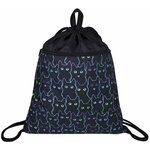 Сумка / мешок / рюкзак для сменной обуви (сменки) Brauberg, карман на молнии, с ручкой, сеточка для вентиляции, 51х41 см, Cats - изображение
