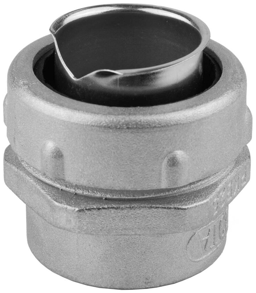 фото Резьбовой крепежный элемент металлический, с внутренней резьбой, для металлорукава диаметром 25 мм, IP54