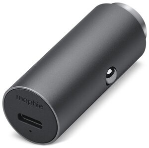 Автомобильное зарядное устройство Mophie USB-C Car Charger 18 Вт серый космос