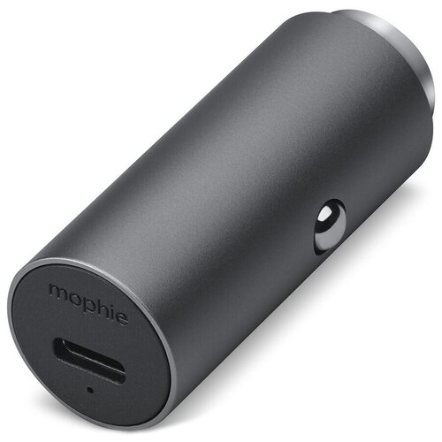 Автомобильное зарядное устройство Mophie USB-C Car Charger 18 Вт серый космос азу mophie car charger dual 2xusb a 18вт серый