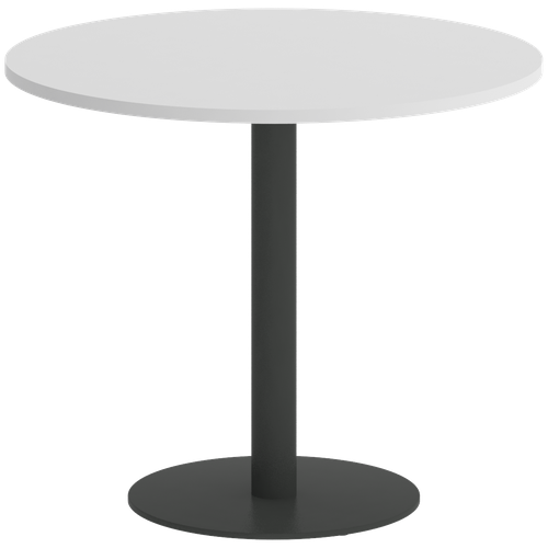Стол круглый Home Office Riva VR.SP-5-90.1 Белый/Антрацит мет. 900*900*750
