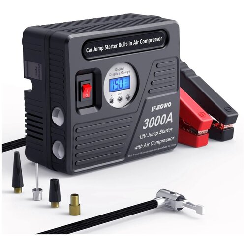 Автомобильное пусковое устройство бустер JFEGWO 24000 мАч 3000A с воздушным компрессором 997000₽