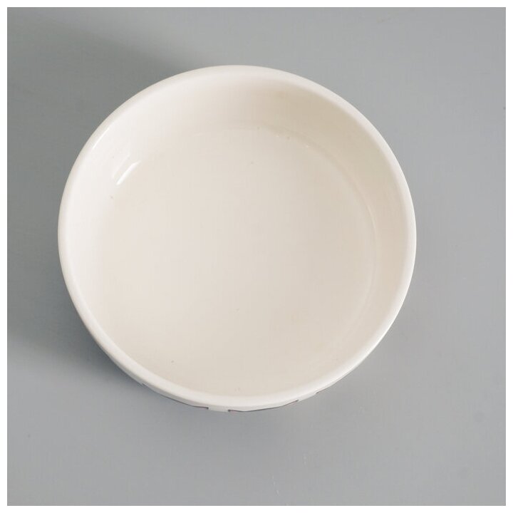 Миска керамическая Эмоджи , 12 х 3,5 см, белая - фотография № 2