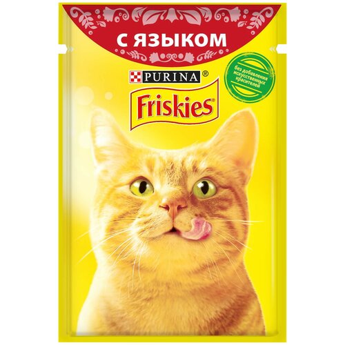 Friskies ВВА Паучи Кусочки в подливе c Языком для кошек 123830651247876812494290 0,085 кг 36476 (2 шт)