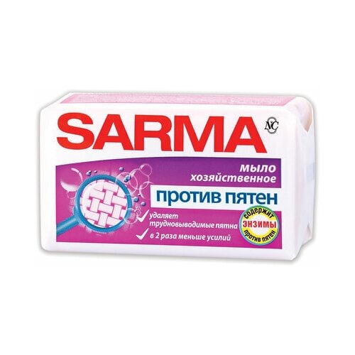 Мыло хозяйственное 140 г, комплект 90 шт, SARMA 