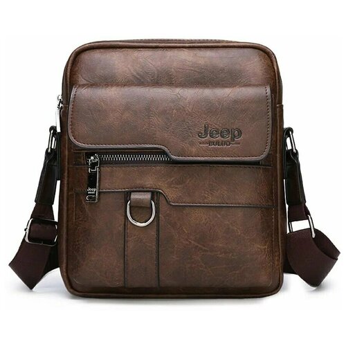 Сумка мессенджер Jeep Buluo, коричневый jeep buluo brand men s messenger shoulder bag high quality fashion split leather crossbody man bags big capacity for 9 7 in ipad