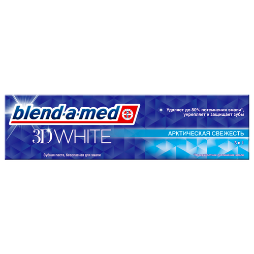 Купить Procter&Gamble Blend-a-med Зубная паста 3D White Fresh Мятный поцелуй 100 мл, Procter&Gamble
