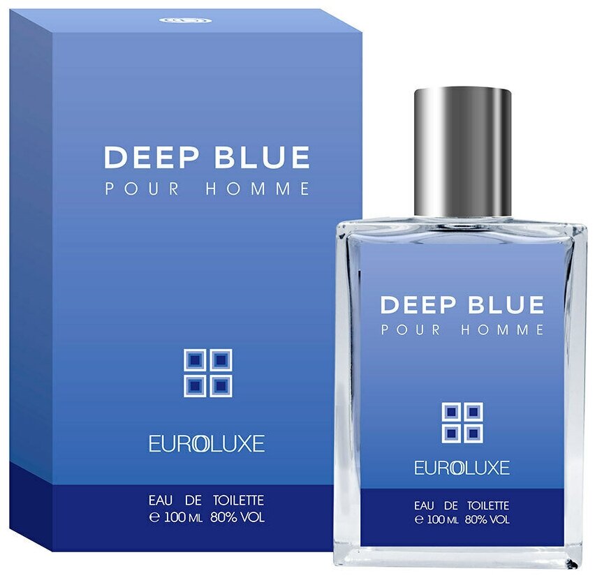 Euroluxe/Туалетная вода мужская Deep Blue 100мл/Парфюм мужской