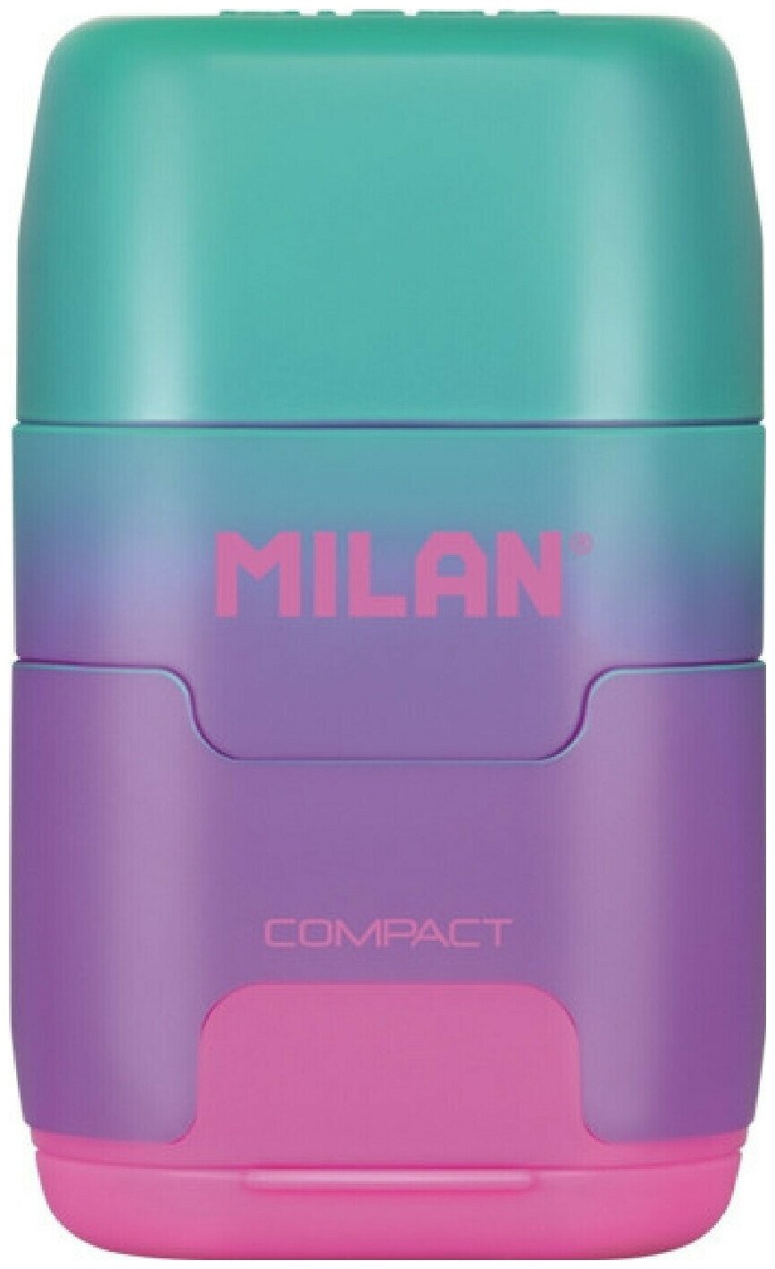 Ластик Ластик-точилка Milan COMPACT SUNSET ластик из синт каучука фиол-розовый