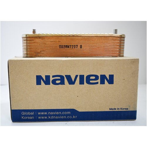 Теплообменник вторичный ГВС Navien NCB 700 35Квт (16 пластин) 30018297A navien ncb700 24k