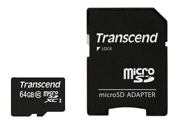 Карта памяти microSD 64 ГБ Transcend Class 10 ( TS64GUSDXC10 )