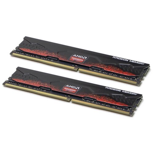 Модуль памяти Radeon Memory AMD 32GB DDR4 4000 Long DIMM R9 Gamer Series Gaming Memory Non-ECC (R9S432G4006U2K)
