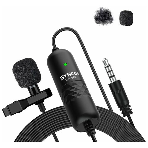 Микрофон петличный SYNCO Lav-S6E Всенаправленный с шумоподавлением 6м 175000₽