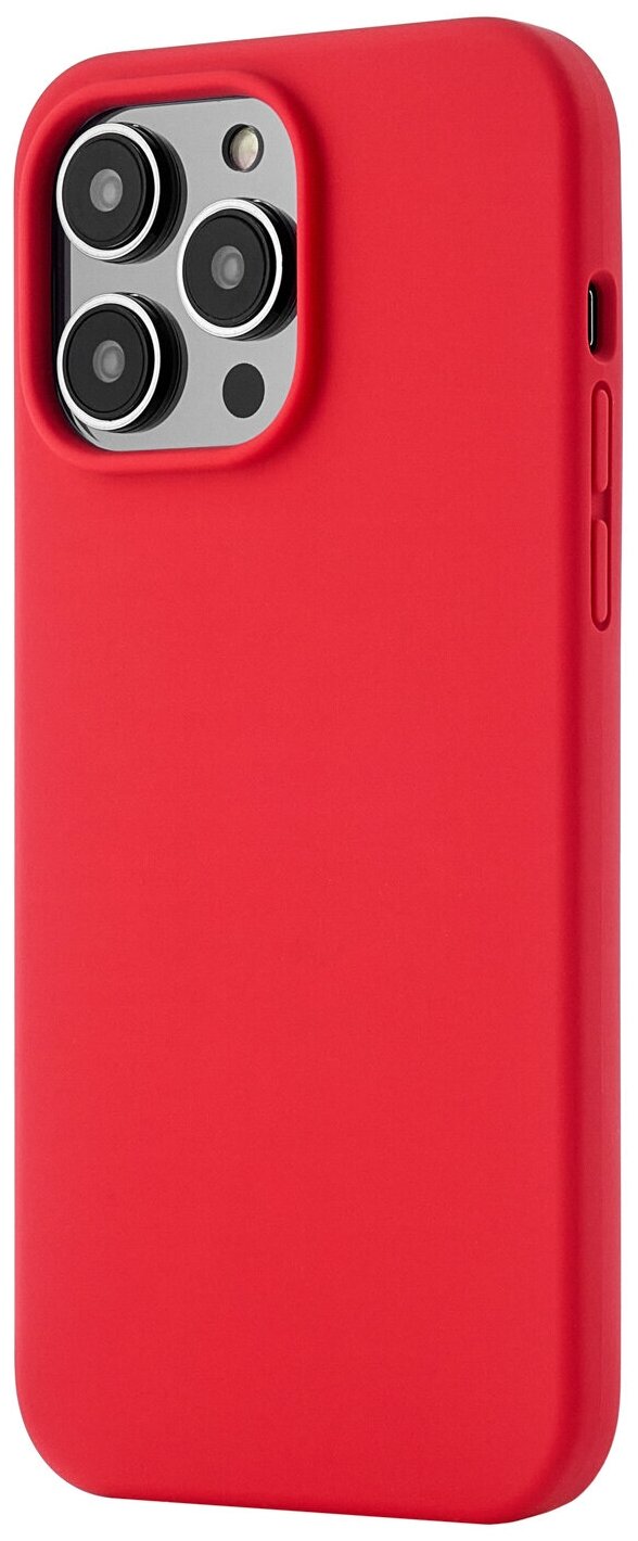 Чехол защитный uBear Touch Case для iPhone 14 Pro Max, силикон, софт-тач, красный