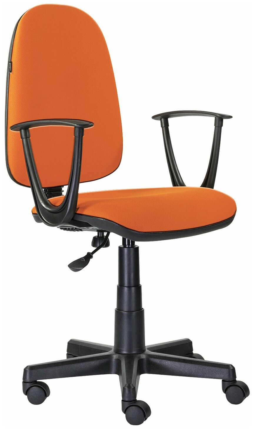 Кресло BRABIX «Prestige Start MG-312», эргономичная спинка, ткань, оранжевое, 531922