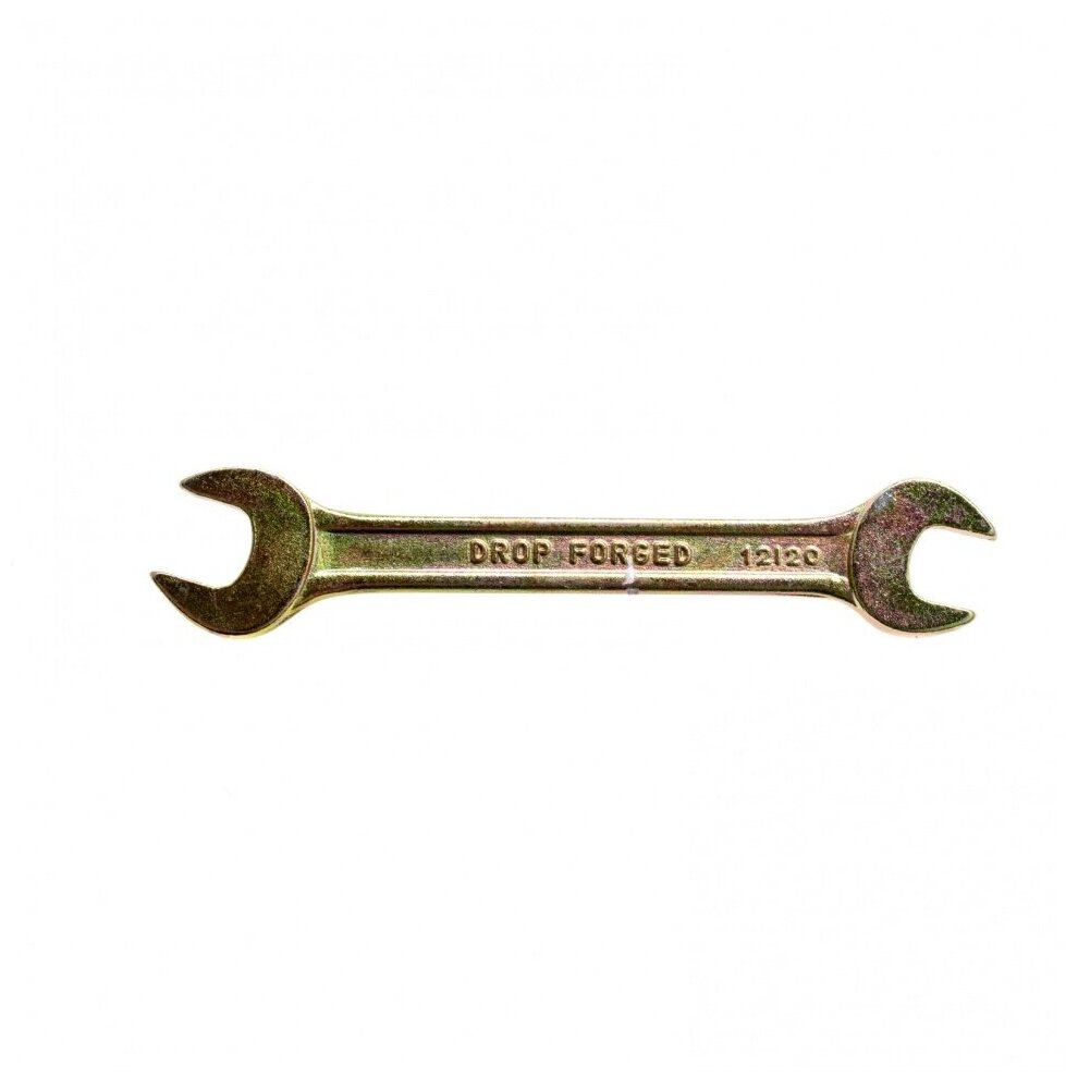 Ключ рожковый, 12 х 13 мм, желтый цинк Сибртех