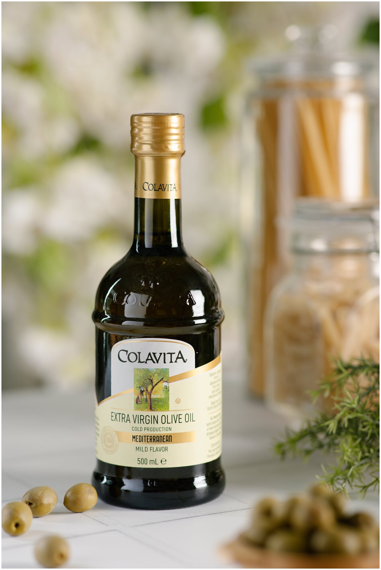 Масло Colavita Extra Virgin Mediterranean оливковое нерафинированное высшего качества, 500мл