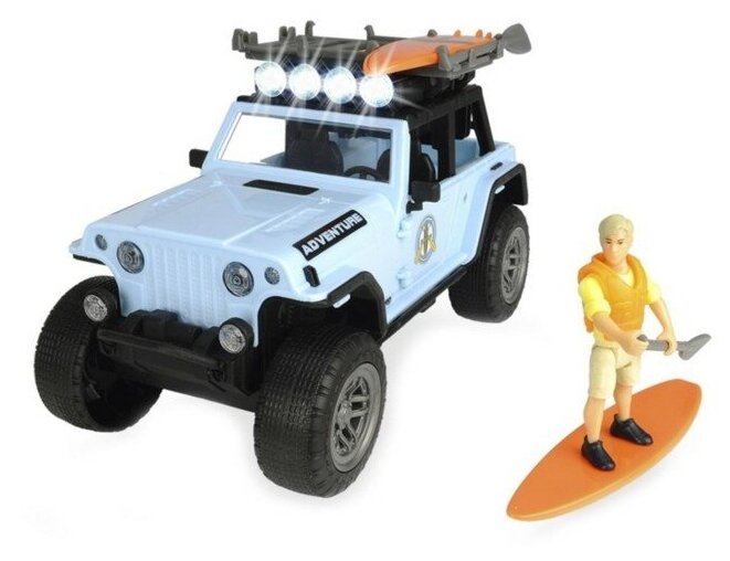 Набор игровой Dickie Toys Серфер Jeepster Commando PlayLife свет/звук 22 см