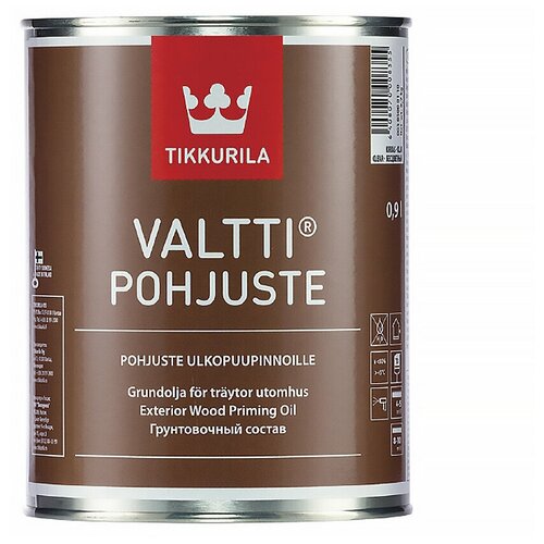 Грунт-антисептик Valtti Primer Pohjuste (Валтти Праймер Похъюсте) TIKKURILA 0,9л бесцветный