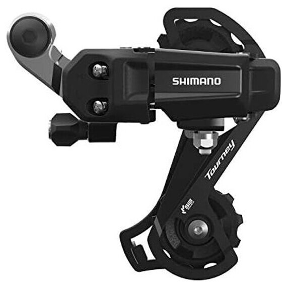 Переключатель задний Shimano Tourney, TY200, GS, 6/7скоростей, крепление на болт, черный, без упаковки, ARDTY200GSLD