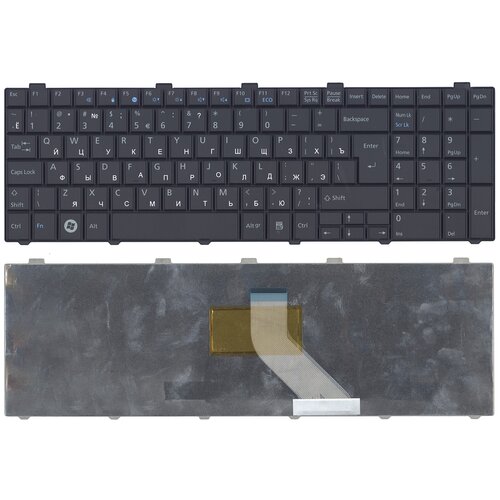 Клавиатура для ноутбука Fujitsu Lifebook AH530 AH531 NH751 черная 1402₽