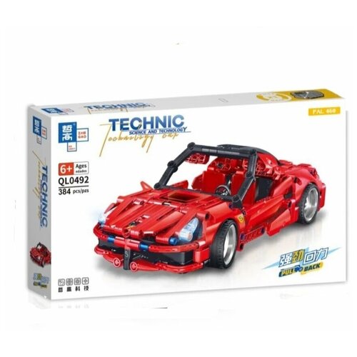 Конструктор 'Ferrari 488', 384 детали / Конструктор машина / Конструктор Technic / Конструктор для мальчиков / Конструктор creator / Техникс /