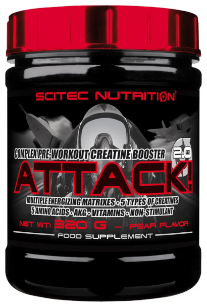 Scitec Nutrition Attack 2.0 320 гр (Груша)