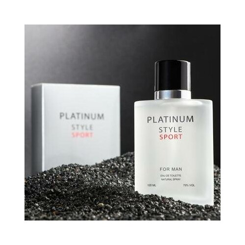 Туалетная вода мужская Platinum style, комплект 2 шт., 100 мл, Понти Парфюм